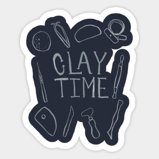 Clay Time Sticker